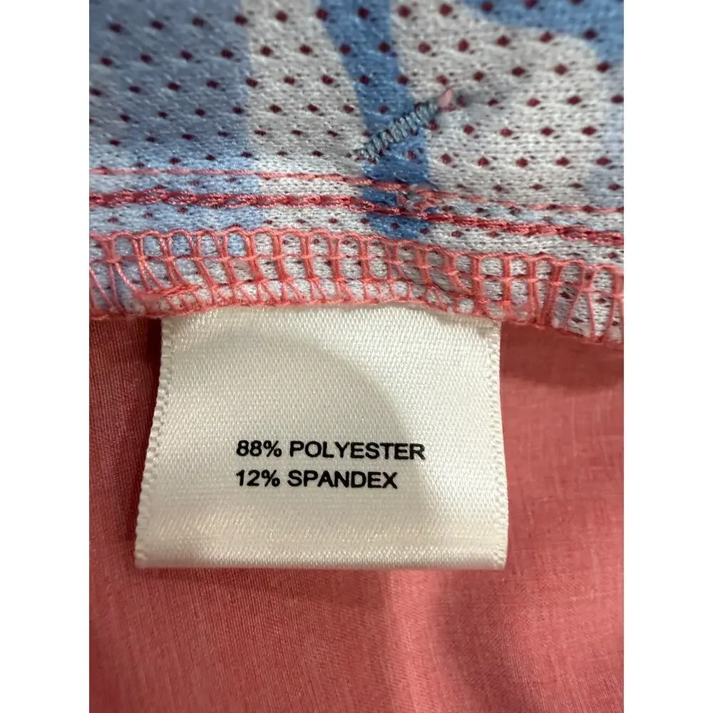 Peter Millar Golf Shorts Pink Gingham Performance Stretch Flat Front Men's Sz 33